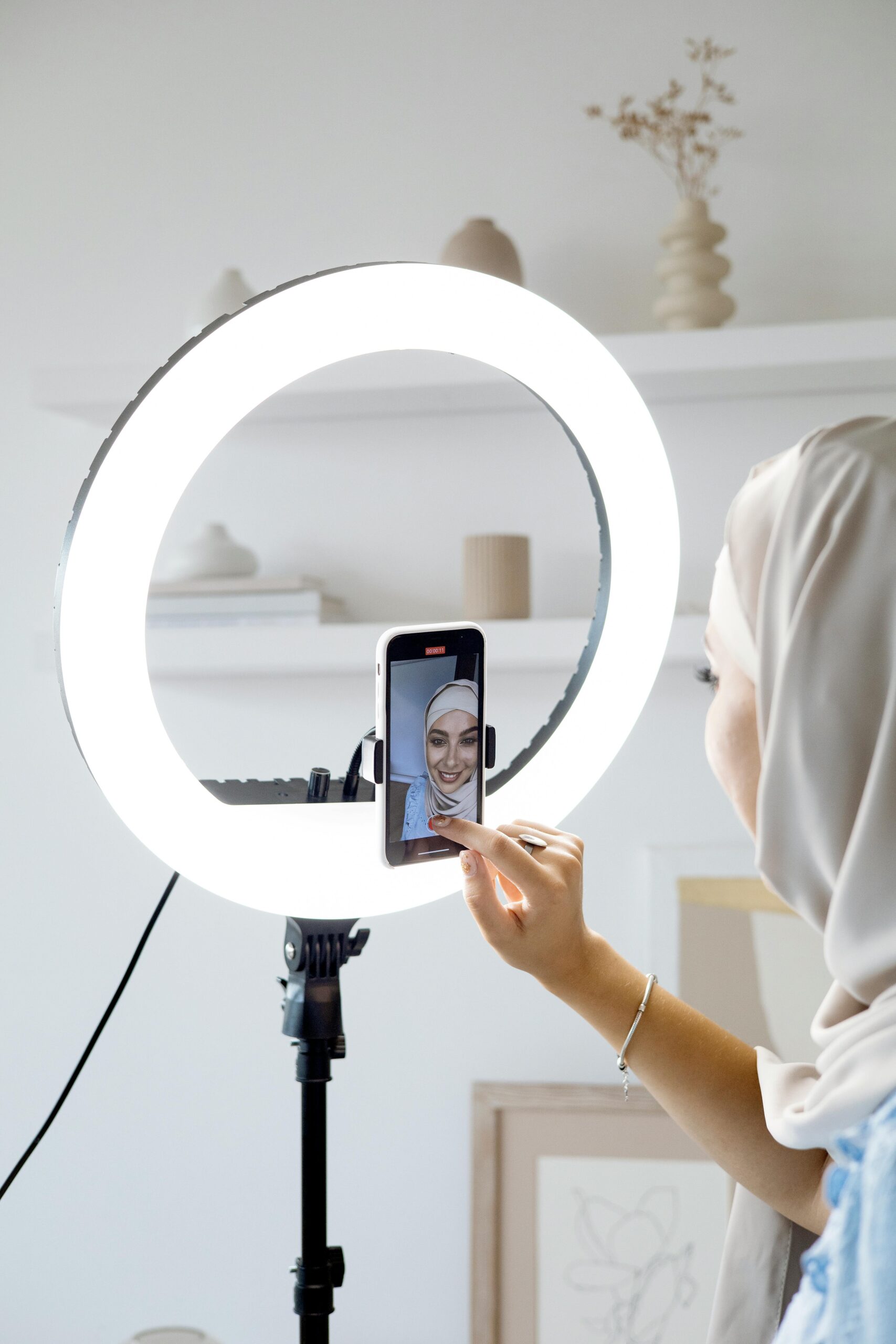 Clip-On Selfie Ring Light for Phones